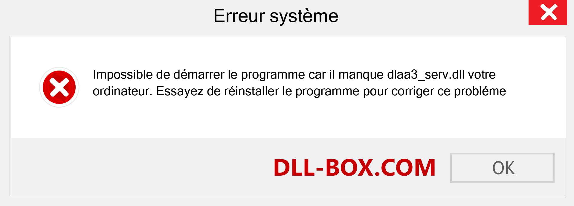 Le fichier dlaa3_serv.dll est manquant ?. Télécharger pour Windows 7, 8, 10 - Correction de l'erreur manquante dlaa3_serv dll sur Windows, photos, images